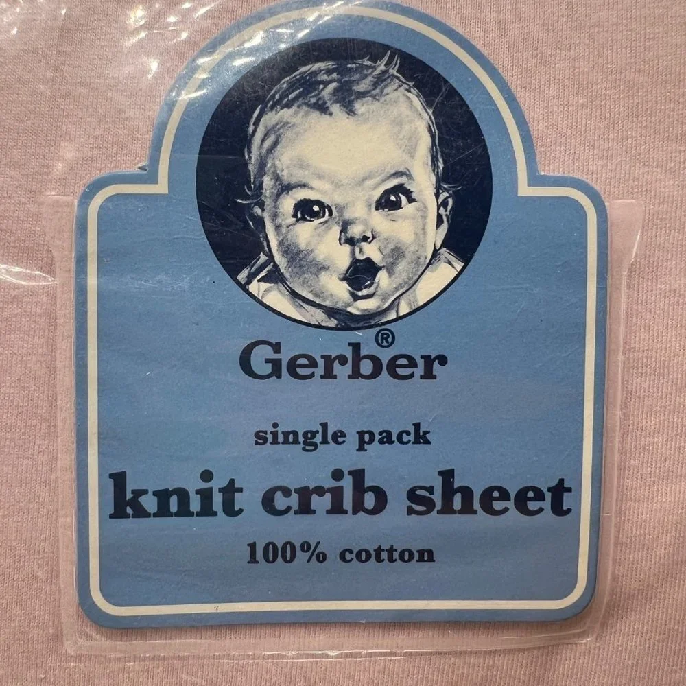Gerber Single Pack Knit 100% Cotton Crib Sheet